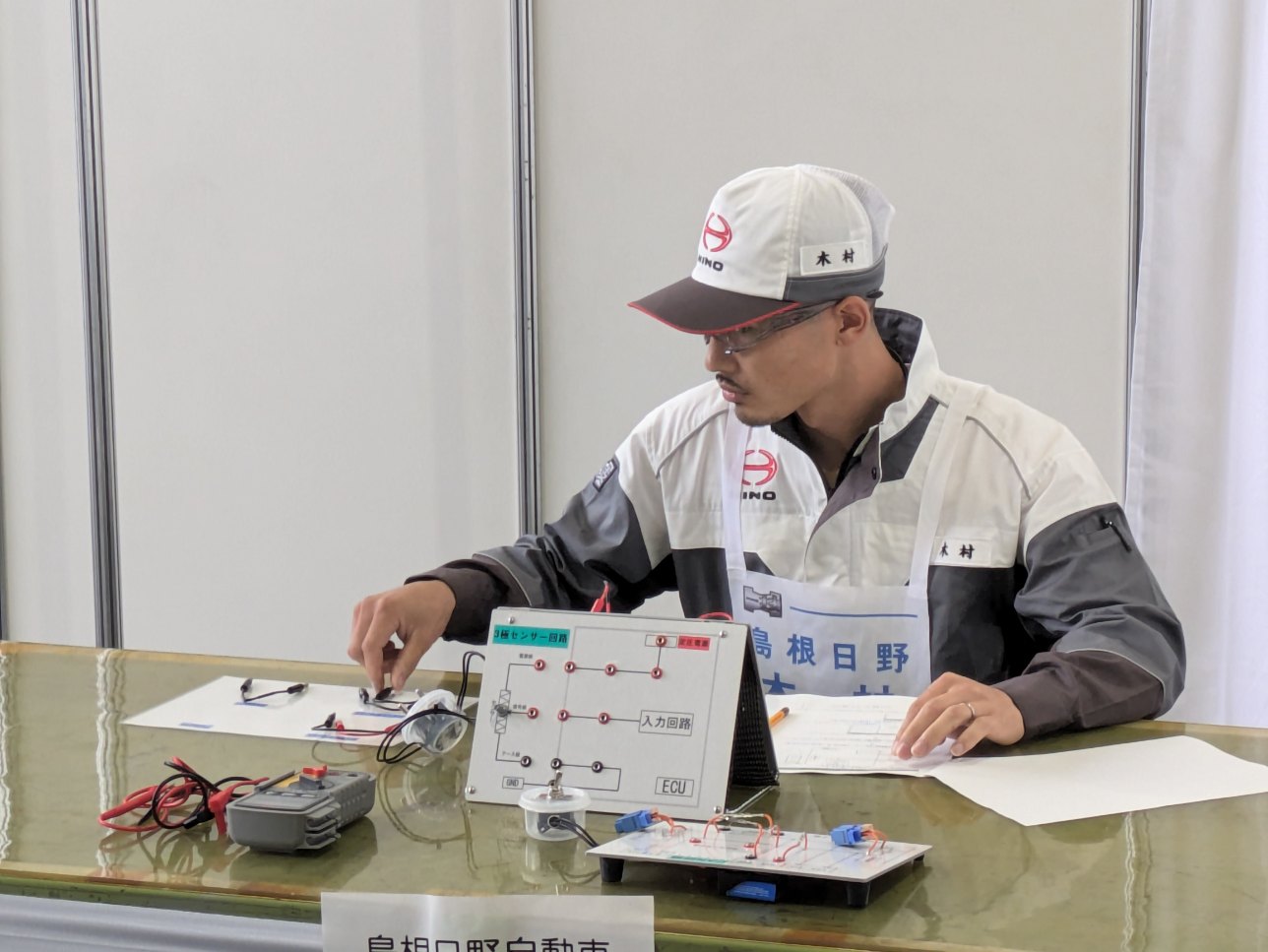 写真:競技中の木村選手