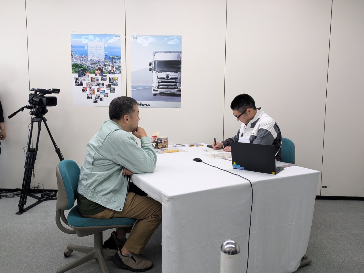 写真:競技中の福間選手
